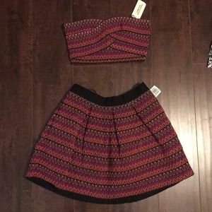 Skirt/Tube Top Outfit